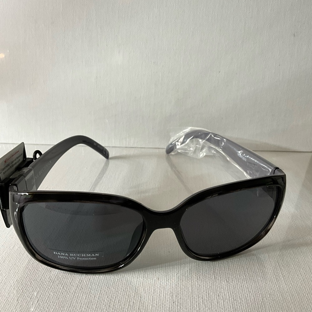 Dana Buchman Sleek Black Sunglasses - Picture 5 of 5